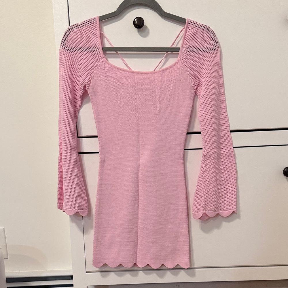 Lucy in the Sky Pink Knit Dress